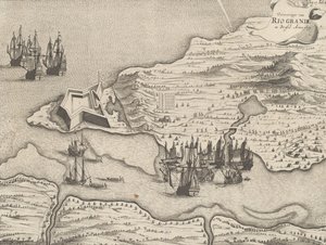 Conquista di Rio Grande in Brasile, dicembre 1633, 1649-51 da Dutch School